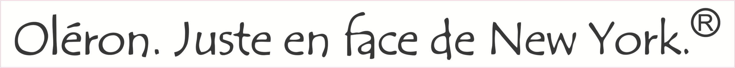 Logo Oléron juste en face de new york